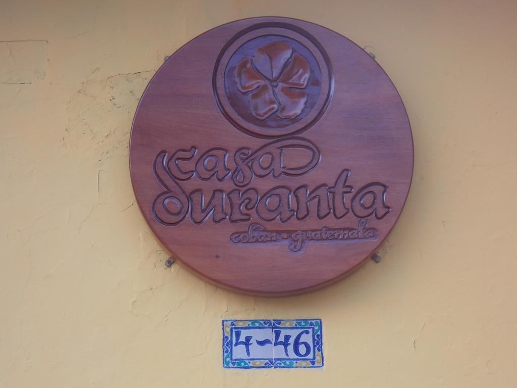 Hotel Casa Duranta Cobán Exterior foto
